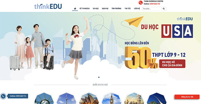 TOP 5 Trung tâm tư vấn du học Mỹ tốt nhất khu vực phía Nam 8 Công TNHH Đầu Tư Và Phát Triển Giáo Dục Think - ThinkEdu