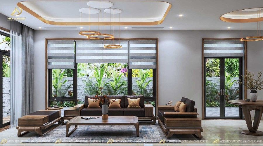 10+ Mẫu thiết kế nội thất từ gỗ óc chó đẹp cho phòng khách 33 Xu hướng thiết kế nội thất phòng khách theo phong cách tối giản
