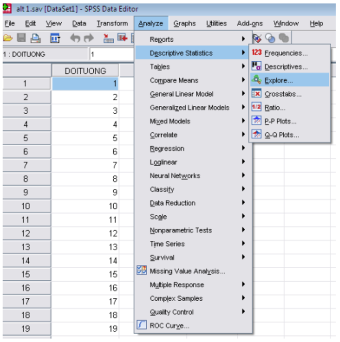 Hướng dẫn cách làm kiểm định phân phối chuẩn trong SPSS 25 Hướng dẫn cách làm kiểm định phân phối chuẩn trong SPSS 25