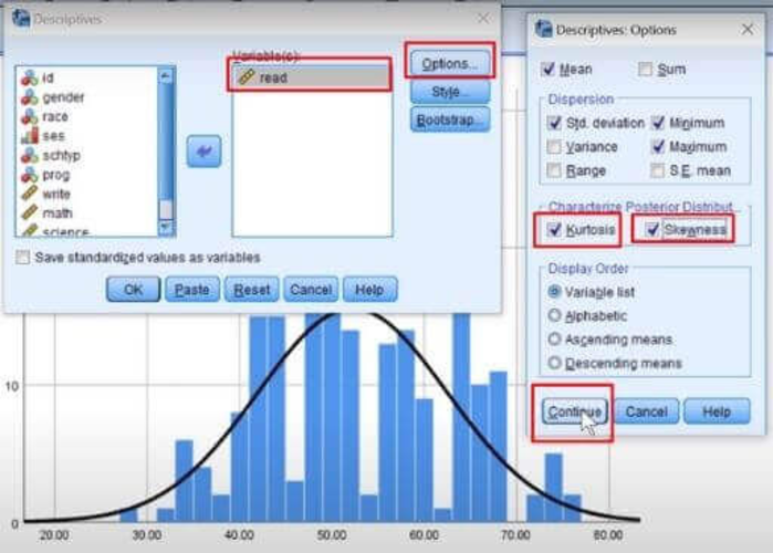 Hướng dẫn cách làm kiểm định phân phối chuẩn trong SPSS 23 Hướng dẫn cách làm kiểm định phân phối chuẩn trong SPSS 23
