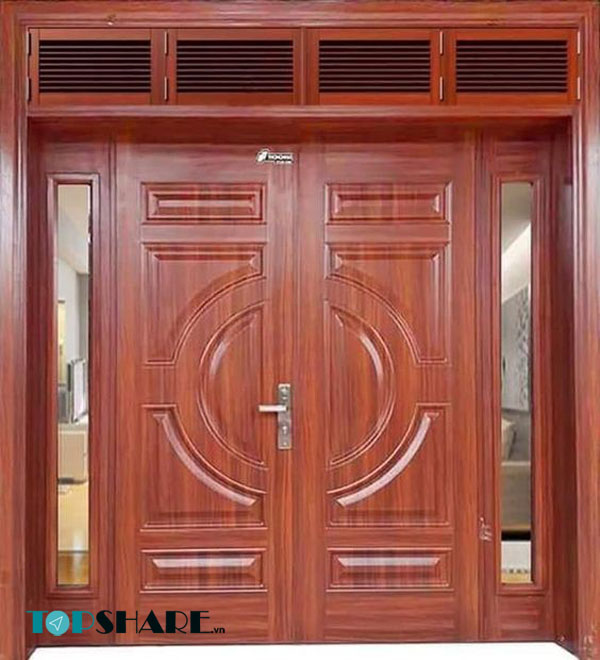 Top Những Mẫu Cửa Gỗ 4 Cánh Đẹp 2020 - Ai nhìn cũng mê 48 Mẫu cửa gỗ 4 cánh mang phong cách cổ điển