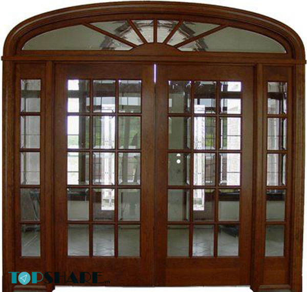 Top Những Mẫu Cửa Gỗ 4 Cánh Đẹp 2020 - Ai nhìn cũng mê 50 Mẫu cửa gỗ 4 cánh mang phong cách cổ điển có mái vòm