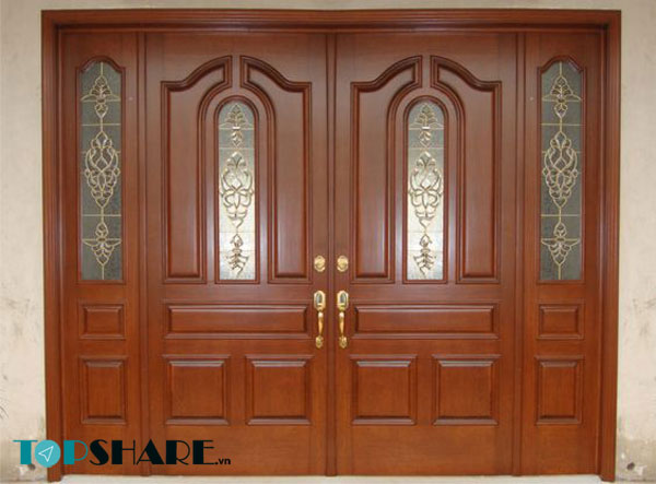 Top Những Mẫu Cửa Gỗ 4 Cánh Đẹp 2020 - Ai nhìn cũng mê 53 Mẫu cửa gỗ 4 cánh mang phong cách cổ điển đẹp