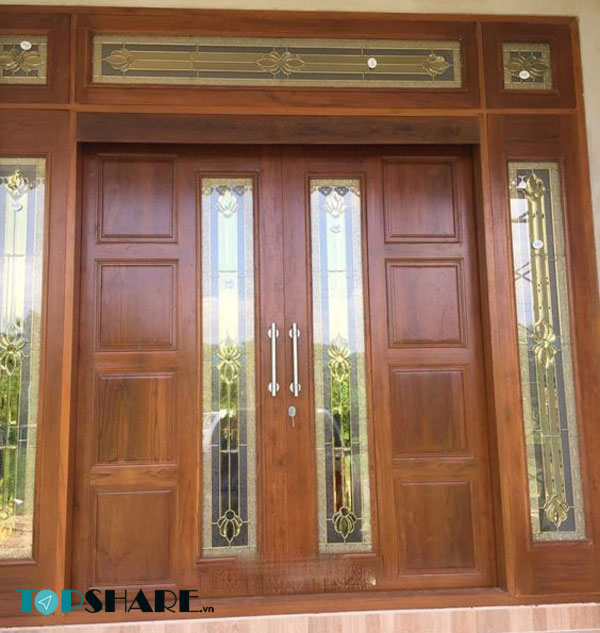 Top Những Mẫu Cửa Gỗ 4 Cánh Đẹp 2020 - Ai nhìn cũng mê 47 Mẫu cửa gỗ 4 cánh mang phong cách cổ điển 2020