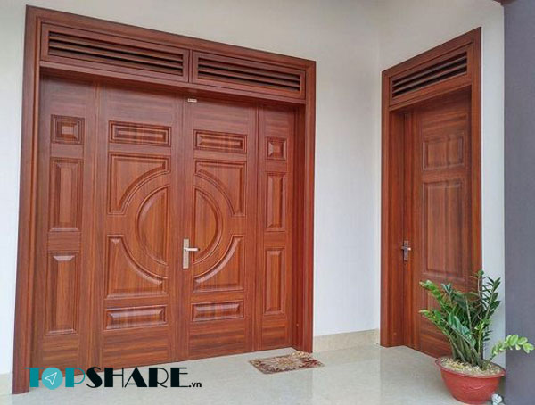 Top Những Mẫu Cửa Gỗ 4 Cánh Đẹp 2020 - Ai nhìn cũng mê 30 Mẫu cửa gỗ 4 cánh thiết kế tối giản và đẹp