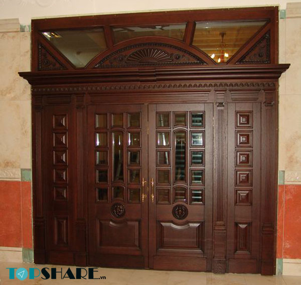 Top Những Mẫu Cửa Gỗ 4 Cánh Đẹp 2020 - Ai nhìn cũng mê 37 Mẫu cửa gỗ 4 cánh đẹp thiết kế văn hoa cao cấp và độc đáo