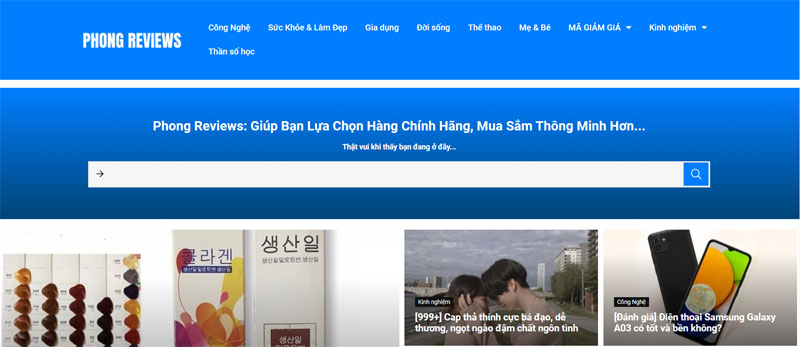 Top 8 Trang Web Review đánh giá sản phẩm tốt nhất hiện nay 16 Phongreviews.com