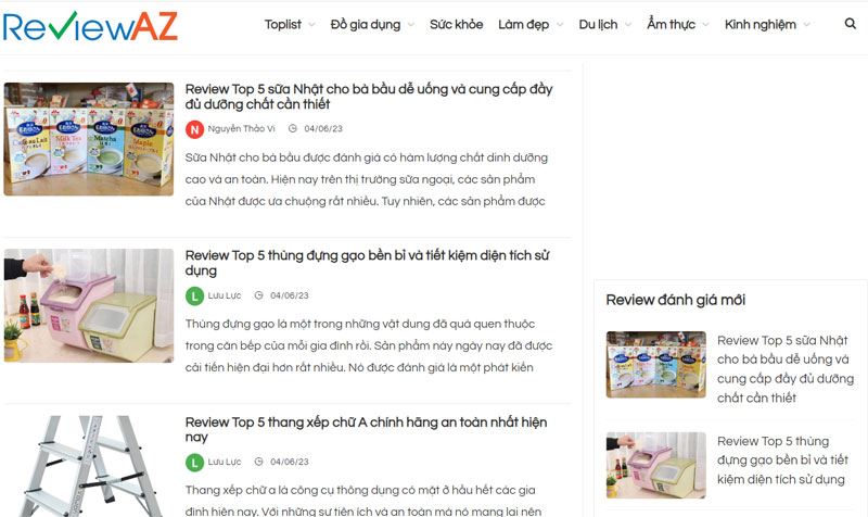 Top 8 Trang Web Review đánh giá sản phẩm tốt nhất hiện nay 10 Reviewaz.vn