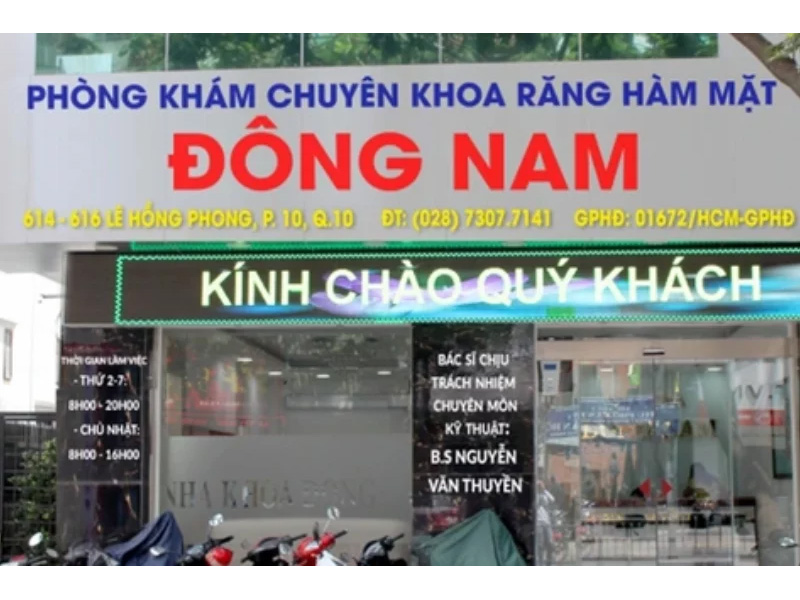 Top 10 địa chỉ nha khoa trồng răng uy tín tại TPHCM 9 Nha khoa Đông Nam